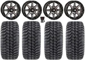 High Lifter HL10 14" Wheels Smoke 28" Regulator Tires Polaris Ranger XP 9/1K - Picture 1 of 4