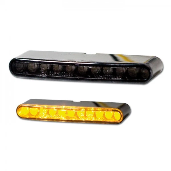 Schwarze LED Mini Micro Blinker Miniblinker Stripe zum kleben Einbau - Bild 1 von 1