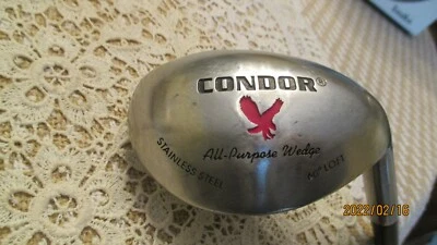 Used RH Mens Condor All Purpose Wedge 60* Lob Steel Scotte Wrap Style Grip Nice! - Image 1 of 4
