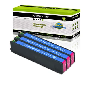 Cartucho de tinta magenta GREENCYCLE 3 PIEZAS 972A para HP PageWide Pro 452dw 477dn 577dw - Imagen 1 de 6