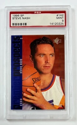 1996 Upper Deck SP #142 Steve Nash PSA 9 Mint GC26-0225 - Image 1 of 2