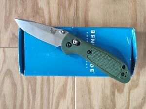 Benchmade 556 Mini Griptilian Folding Pocket Knife 154CM Green Handle ~~BADASS~~