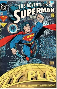 ADVENTURES OF SUPERMAN#505 Oct 1993 DC Foil Cover Lot#1 {FREE SHIPPING} - Picture 1 of 3