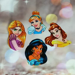 Parches de aplique de hierro de tela de princesas para niños, chaqueta jazmín sinderella - Imagen 1 de 5