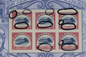 US Postage SC 4806 $2 Cracked Plate Background Red/Blue Split Inverted Jenny EFO - Picture 1 of 7