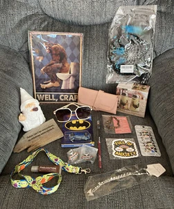 Novelty Gift Lot Signs Necklace Makeup Toy Glasses Women’s Funny Cute NIB - Picture 1 of 8