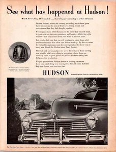 VINTAGE 1945 HUDSON MOTOR AUTO CO. DETROIT MICHIGAN DRUCK AD - Bild 1 von 1