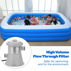 US STECKER! Elektrische Schwimmbad Filter Pumpe Wasserreinigung oberirdisch Pool - Bild 1 von 12