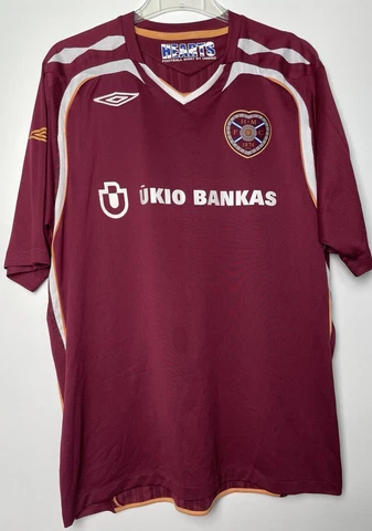 2007-08 Hearts of midlothian Umbro Home Shirt XL Cover