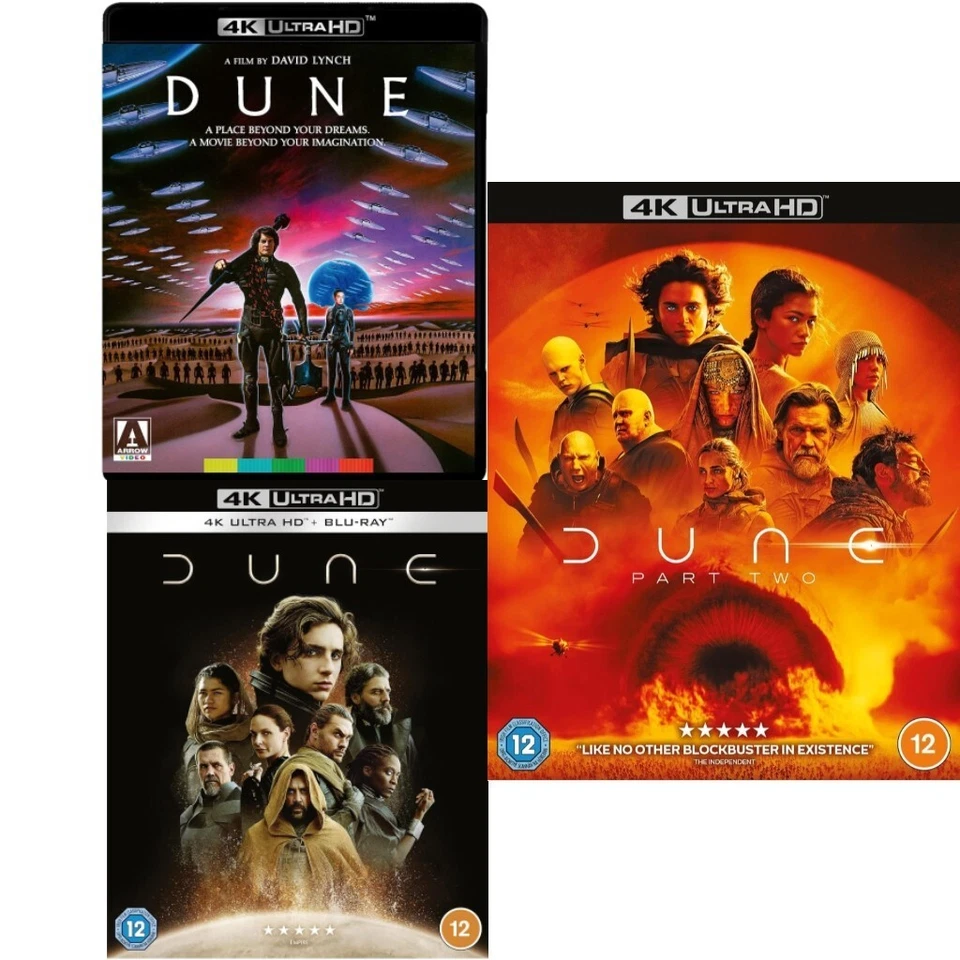 Dune Original, Part One and Dune Part Two 4K UHD Blu-ra Collection. New & Sealed - Image 1 of 1