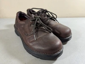 "Wolverine" Zeus Low Oxford Lace Brown Leather Shoe Durashock Size 7.5M W02847 - Picture 1 of 3