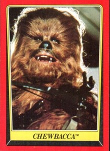Star Wars 1983 Topps Return of the Jedi Card#7 Chewbacca Card c69