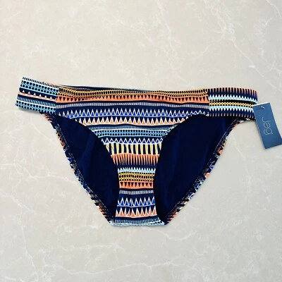 Traje de baño Jag azul marino estampado boho pantalones de bikini solo XL Foto 1 de 4