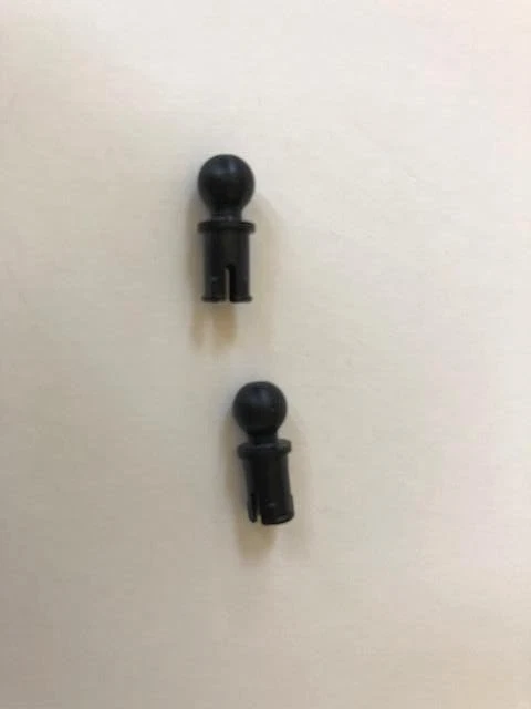 LEGO Technic Parts:  Tow Ball and Pin w/o Fiction Ridges, Part# 6628, Black - Image 1 of 1