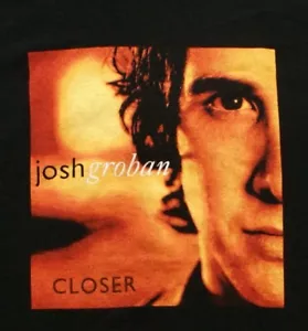 JOSH GROBAN CLOSER music TOUR CONCERT black T-SHIRT, Size Large - Picture 1 of 2