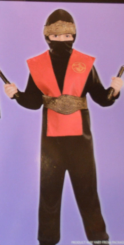 Disfraz de Halloween Ninja Rojo Totally Ghoul para niño talla única para la mayoría de las edades 3+ Foto 1 de 1