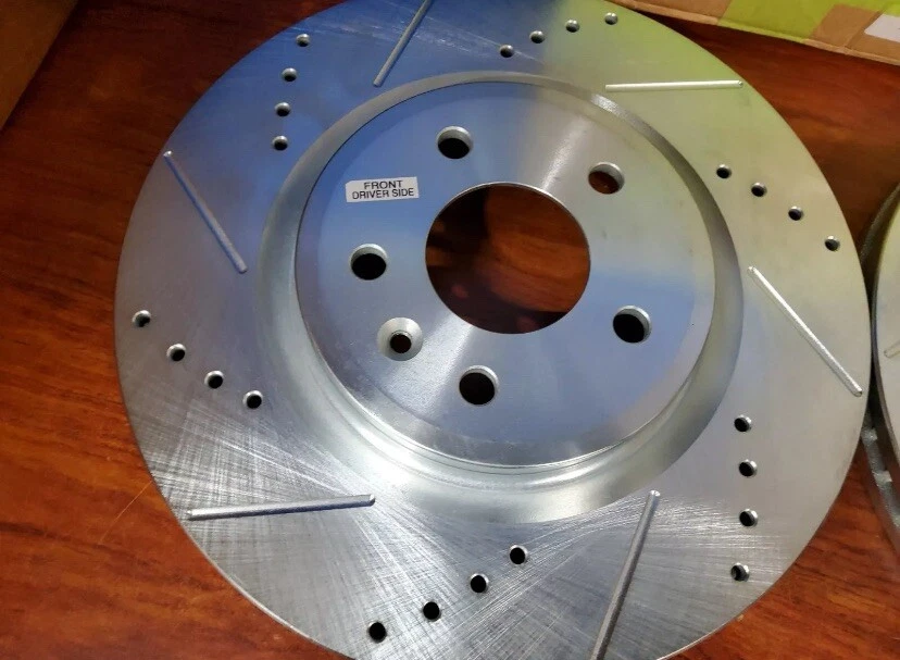 PowerStop AR85137XL & AR85137XR Drilled And Slotted Front Rotor Set - Image 1 of 1