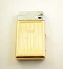 1970's Vintage Sunflower Automatic Petrol Cigarette Lighter & Case Made in China