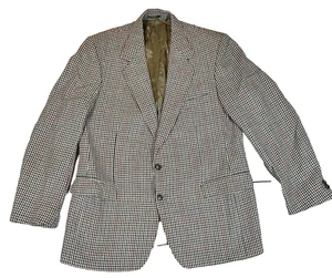 Giacca blazer uomo Magee tweed taglia 44R marrone pied de poule country check lana - Foto 1 di 17