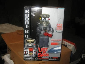 NOS-LOST IN SPACE ROBOT B9 BY TRENDMASTERS 1997 LIGHTS,SOUND & MOTION - Bild 1 von 8