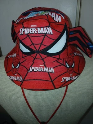 Chapéu balde reversível Spiderman com asas lembrança de alça ajustável ARUBA - Imagem 1 de 4