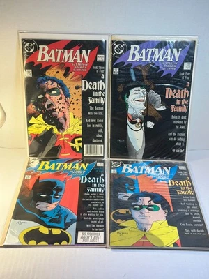 Batman A Death in the Family Parts 1-4 (#426-429  DC Comics 1988) Complete Set - Image 1 of 4