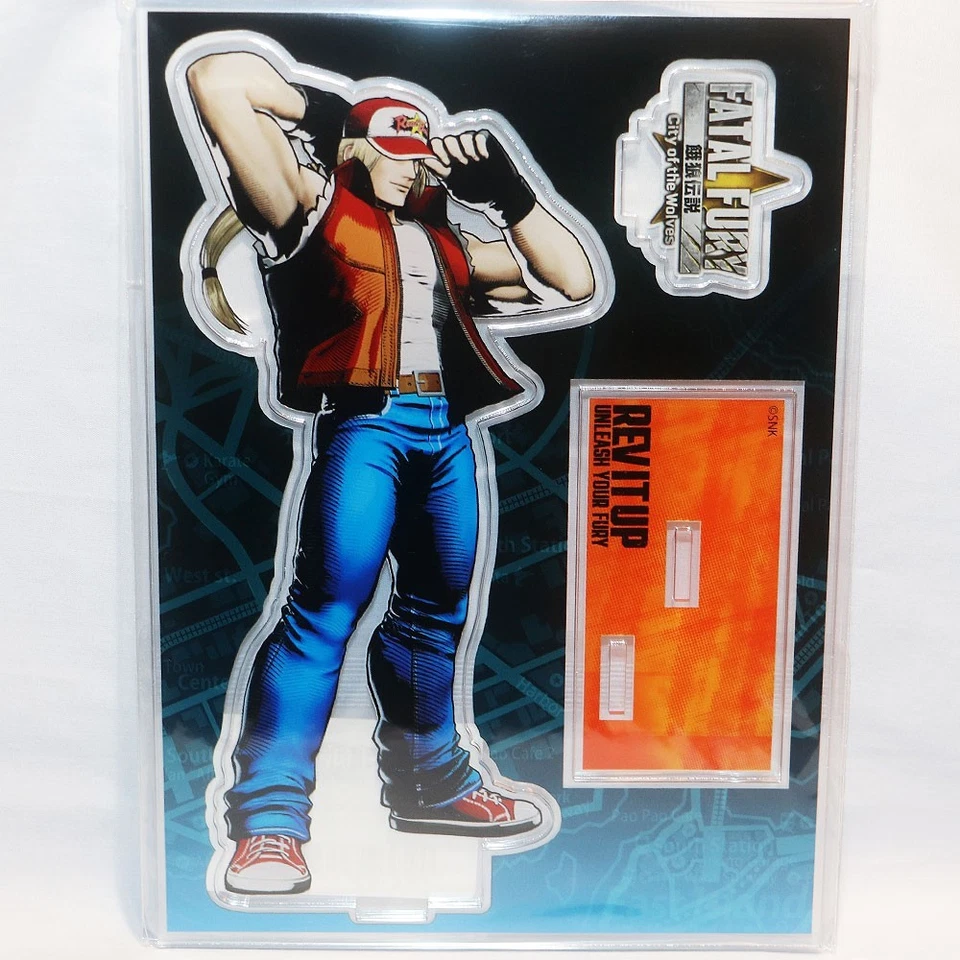 SNK Acrylic Stand Real Bout Fatal Fury Terry Bogard Official L/E Neo Geo