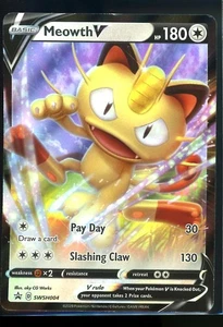 Meowth V - Promo SWSH: Sword & Shield Promo Cards SWSH004 Moderately Played - Picture 1 of 2