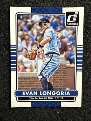 EVAN LONGORIA #164 2015 Donruss Baseball cantidad Tampa Bay Rays Foto 1 de 2