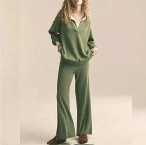 Free People Beach Drea Pullover Set Extra Large 2 Teilig Strick Flare Oversized Neu - Bild 1 von 12