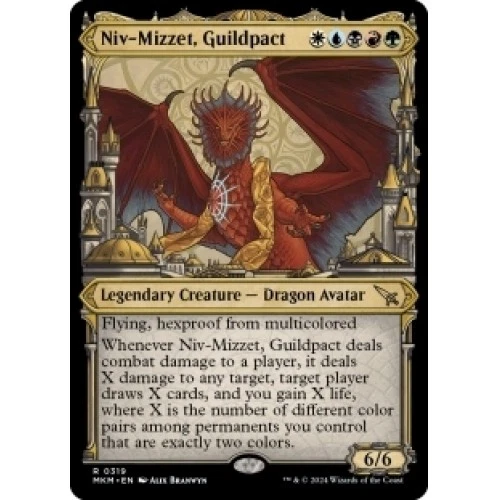 Niv-mizzet, Guildpact (showcase)(319) X4 M/NM Magic MTG Murders At Karlov Manor - Image 1 of 1