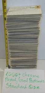 POSTCARD Lot 1000 CHROME Vintage STD SZ USA 1950-1970 State Views POSTED OR USED - Picture 1 of 24