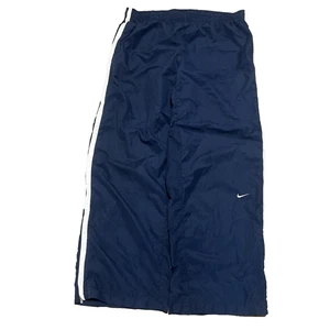 De Colección Nike Pantalones de Pista Para Hombres L Azul Cortavientos Rayas Y2K Sueltos Cremallera al Tobillo - Imagen 1 de 9