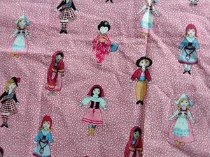 Aunt Grace Friends Around The World Quilting Fabric Marcus 2005 44.5 " W X 19" - Picture 1 of 4