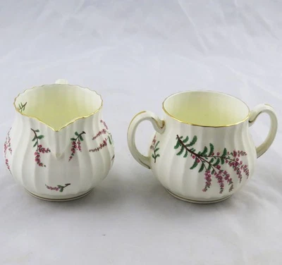 Royal Worcester Dunrobin Sugar Bowl & Creamer - Image 1 of 3