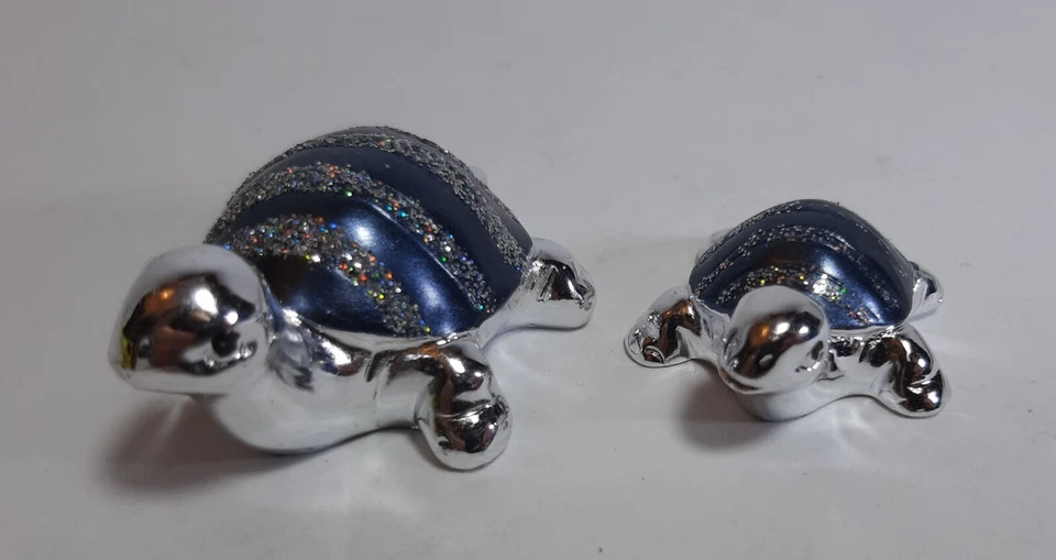 2 Microfusioni Tartaruga Argentate - Immagine 1 di 4