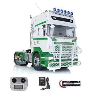 LESU 1:14 RC Tractor Truck 6WD RTR Car Metal Chassis W/Charger Motor ESC Smoke - Picture 1 of 12