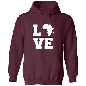 Black Power LOVE HOODIE SWEATSHIRT AFRICA MAP Civil Rights Hoodie Sweatshirt