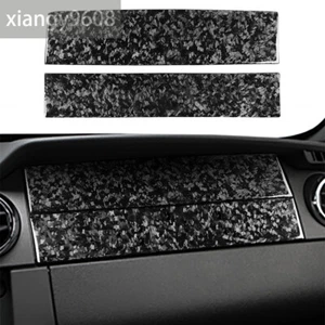 Forged Carbon Fiber Co-pilot Dashboard Panel Trim Fit For Ford Mustang 2005-2009 - Foto 1 di 10