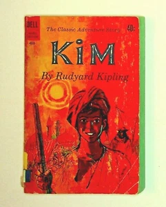 VINTAGE 1963 DELL BOOK KIM BY RUDYARD KIPLING PAPERBACK X-library - Picture 1 of 3