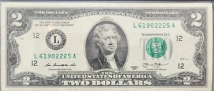 2013 - 2 $ Schein San Francisco Federal Reserve Two Dollar Note in Schutzhülle - Bild 1 von 1