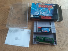 Super Turrican 2 box, cartridge, registration card Super Nintendo