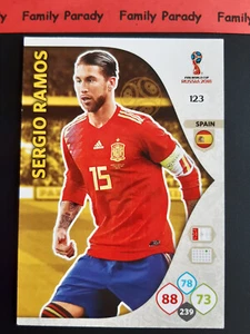 Sergio Ramos 123 Spain Card Panini Adrenalyn Foot World Cup Russia 2018 - Picture 1 of 1