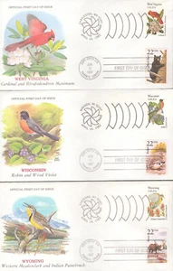 1982 und 1987 Combo Set 50 -- Birds & Flowers & Wildlife = Fleetwood Lg Size - Bild 1 von 1