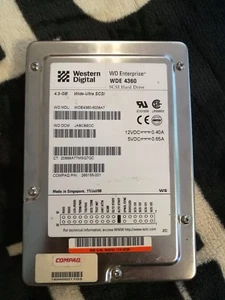 WD ENTERPRISE 4360 SCSI 80 PINES SCA 4,36 GB WDE4360-6008A7 - Imagen 1 de 3