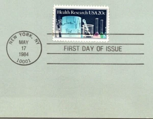 USPS FDC First Day Cover Souvenir Sheet Health Research Stamp Scott #2087 - Picture 1 of 2