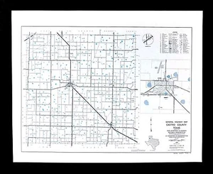 Texas Map - Castro County - Dimmitt Hart Summerfield Nazereth - Town Plans  - Picture 1 of 2