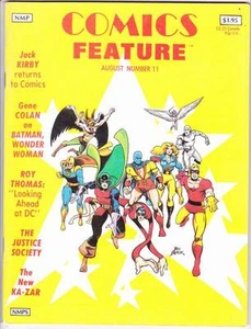 Fanzine COMICS FEATURE #11 - 1981 - Roy Thomas interview, Justice Society - Picture 1 of 1