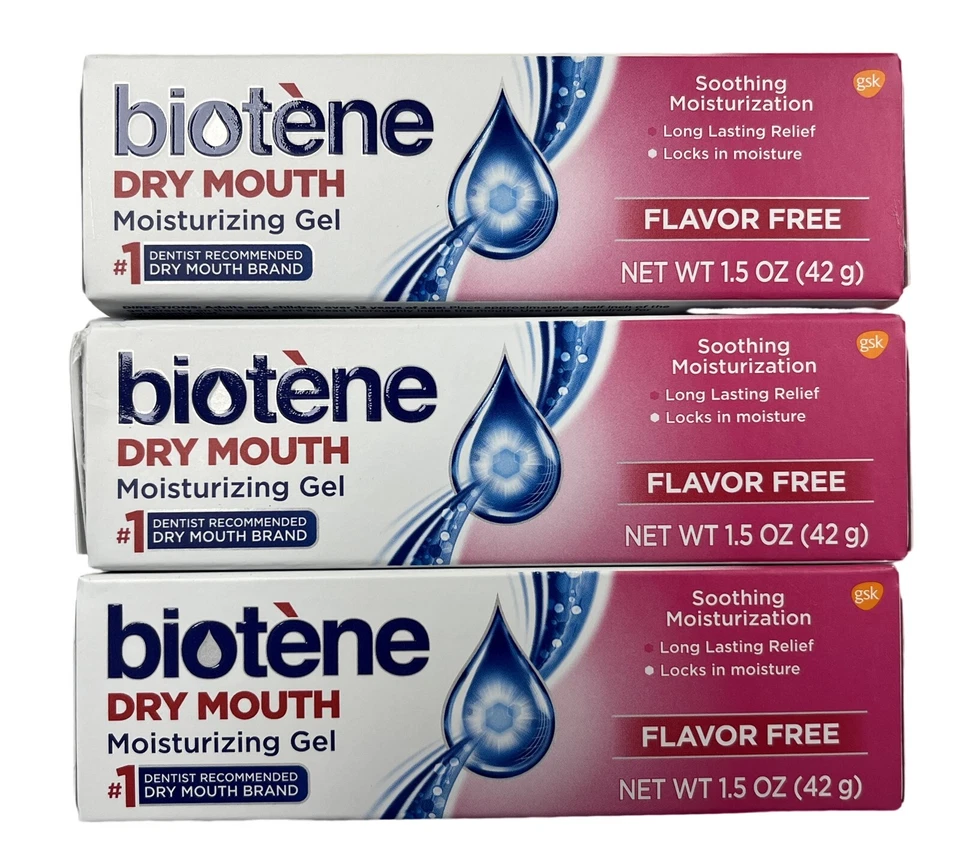 GEL BIOTENO boca seca 1,5 oz (paquete de 3) sin sabor ^^ Foto 1 de 1