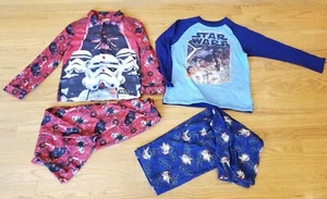 2 STAR WARS Pajama LOT Size 10 Boys: Lego & Old Navy The Saga Continues PJs - Picture 1 of 12